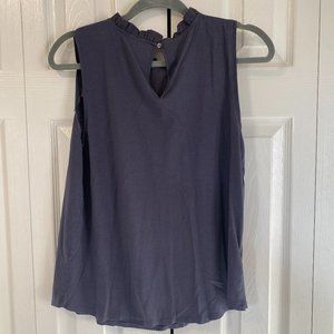 Loft blue sleeveless top size Medium